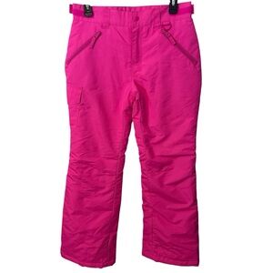 Roebuck & Co. Girls Hot Pink Insulated Snow Pants Size Large (14) Ski